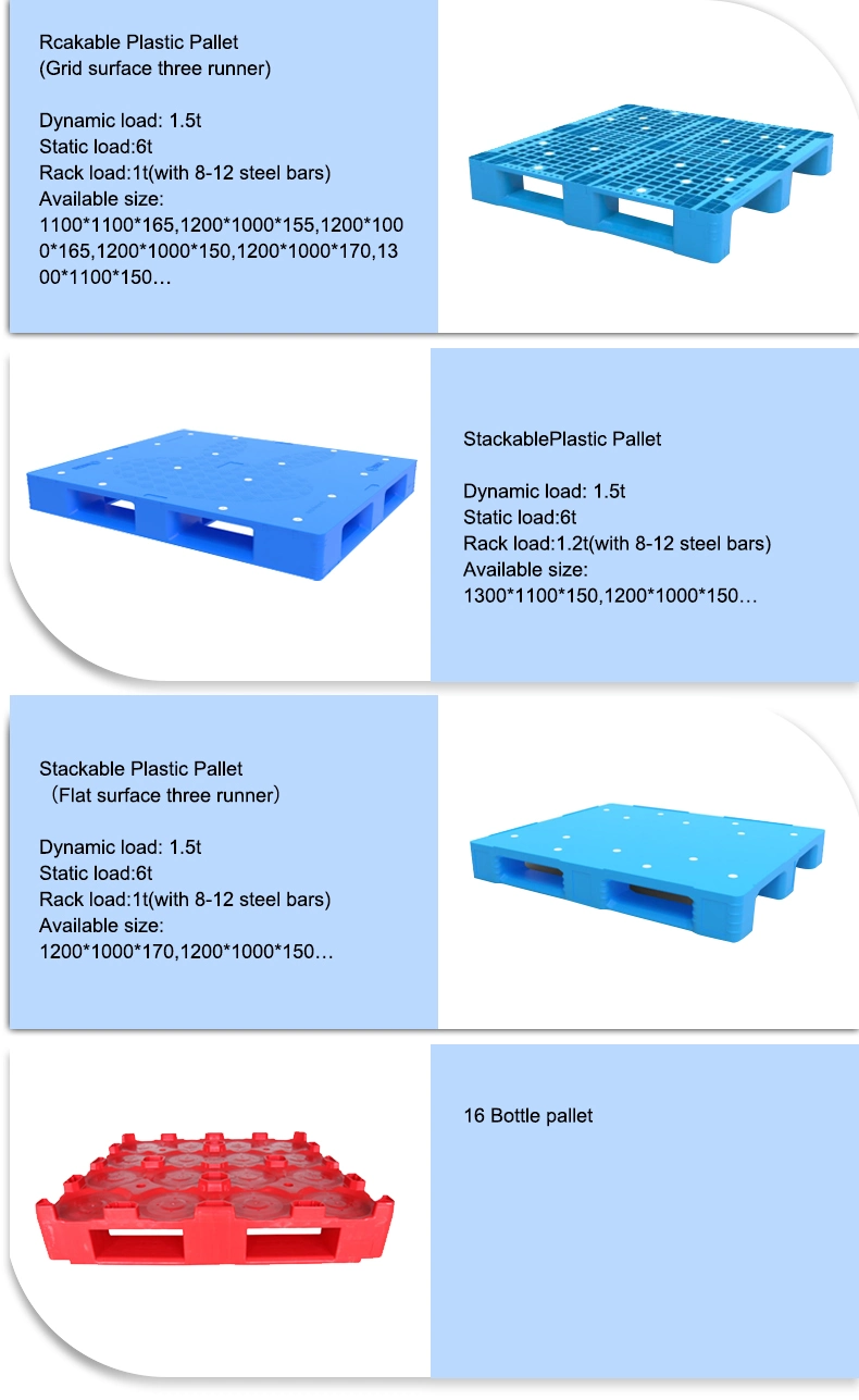 Warehouse Industrial Heavy Duty ISO Plastic Pallet for Storage