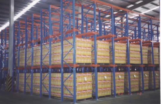 Unità per ripiani metallici in scaffalature per pallet in celle frigorifere, produzione in Cina con dimensioni personalizzate