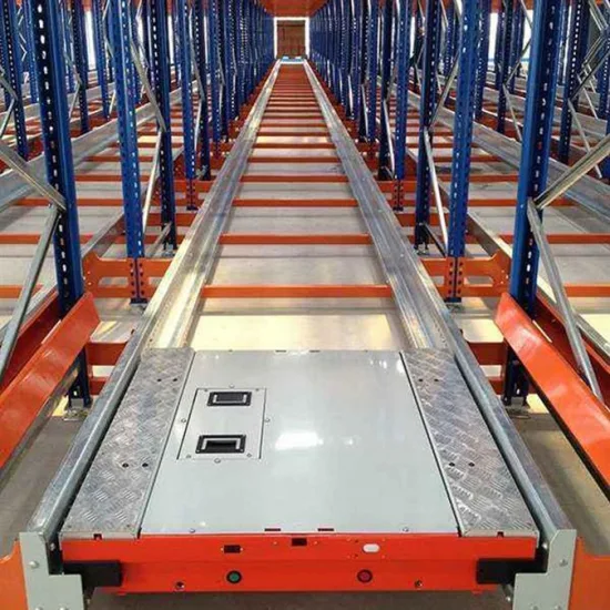 Sistema di stoccaggio ad alta densità Pallet Shuttle Auto Radio System per scaffalature portapallet